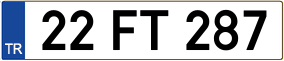 Truck License Plate